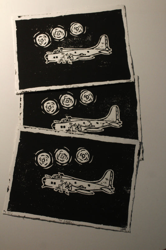 "Foo Fighters" Linocut Print (B Grade)