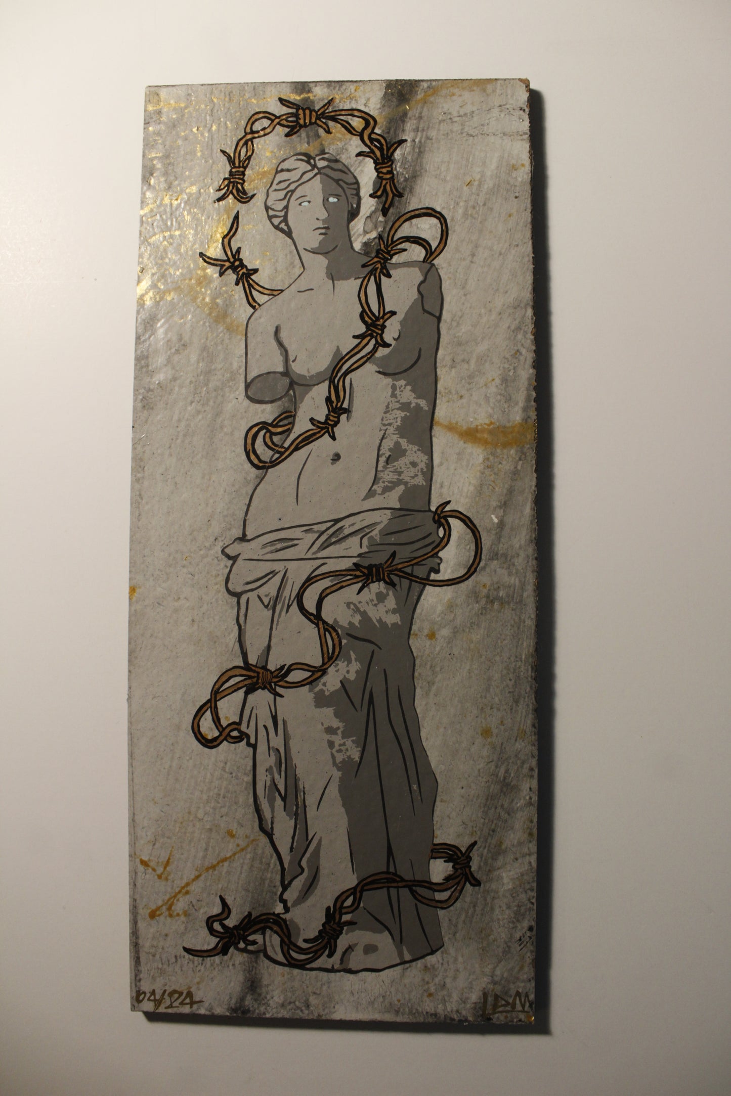 Aphrodite Statue Masonite Painting