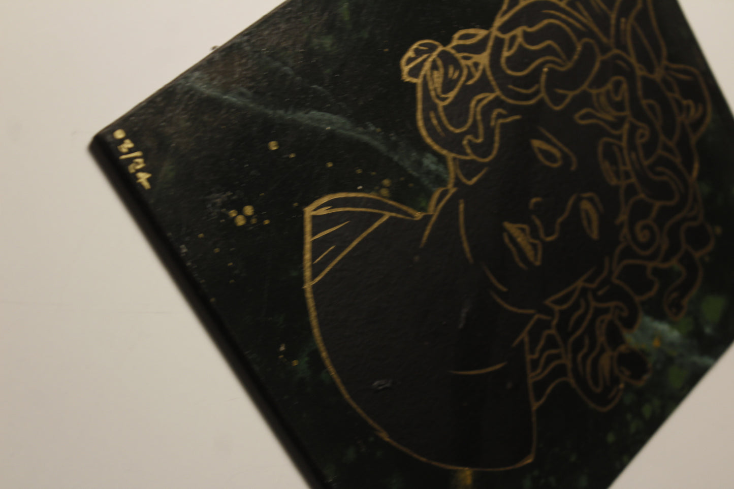 Medusa Head Masonite Painting Greek Mythology Artwork