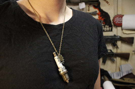 Post Apocalyptic Spark Plug Necklace Mad Max inspired Jewelry