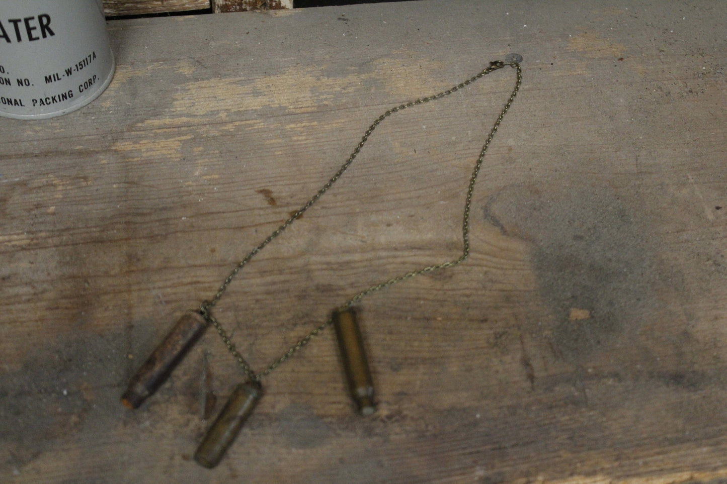 Post Apocalyptic Bullet Shell Necklace Mad Max Inspired Jewelry